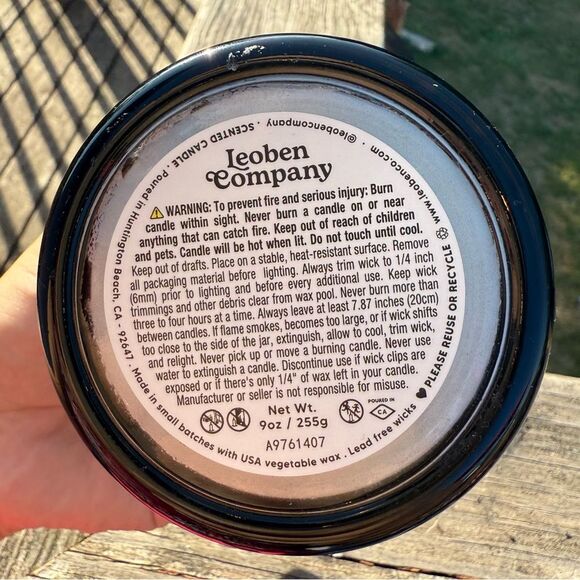 NEW Leoben Company Witches Brew Black Candle Which Design 9oz Single Wick - Picture 3 of 5